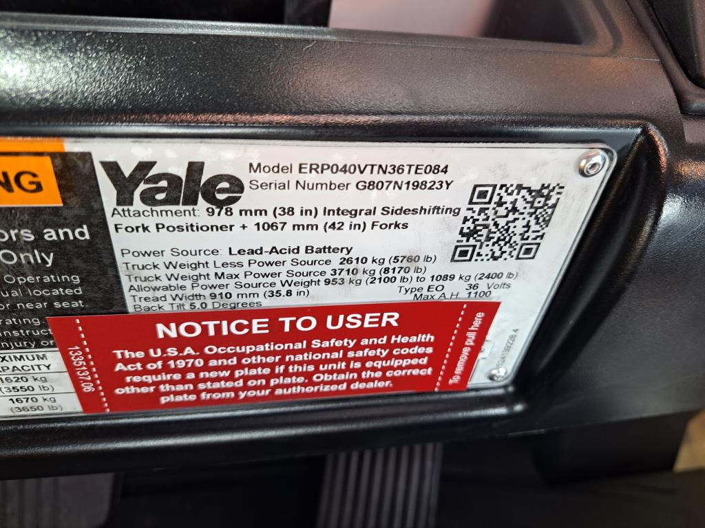 0 Yale ERP040VT