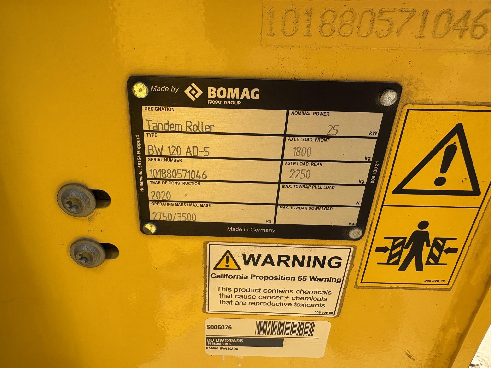 2020 Bomag BW120AD-5