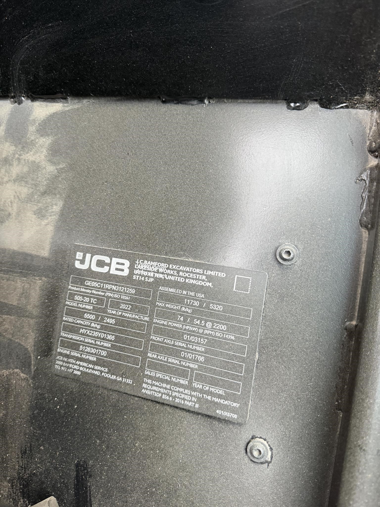 2022 JCB 505-20TC