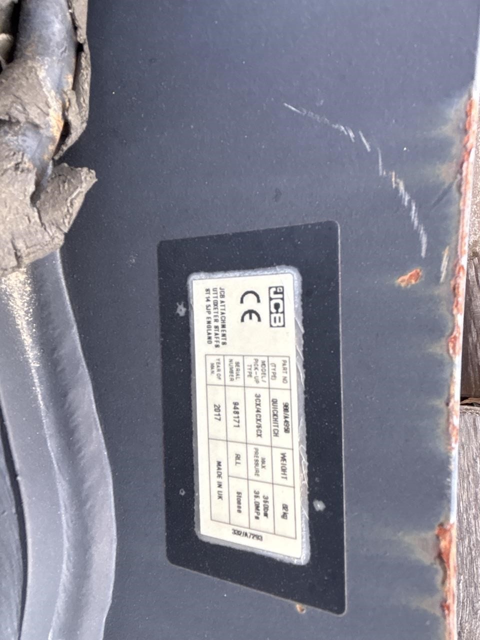 2017 JCB HYD. QUICK COUPLER