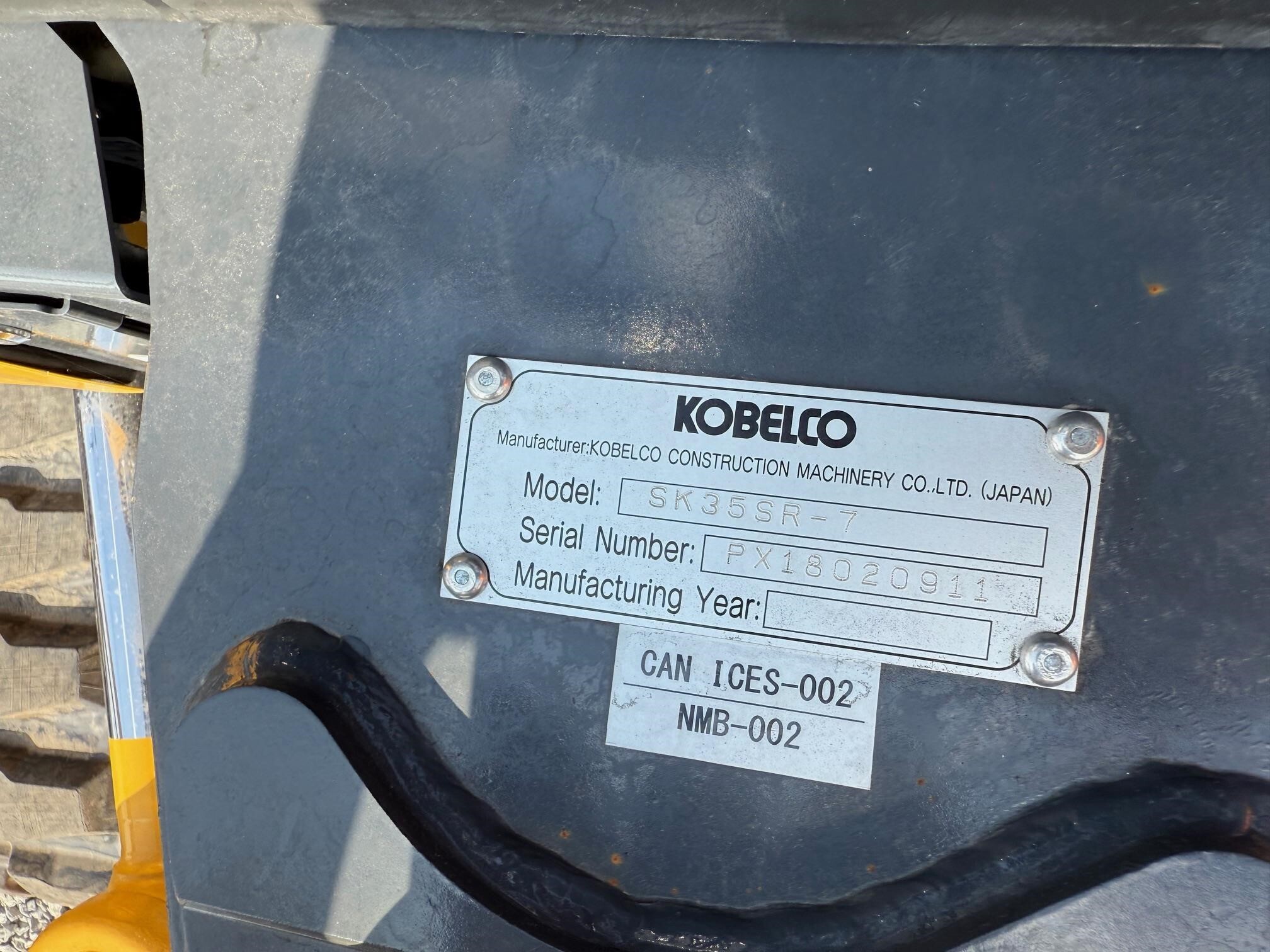2025 Kobelco SK35SR-7