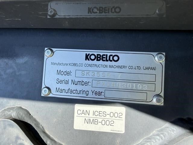 2026 Kobelco SK35SR-7