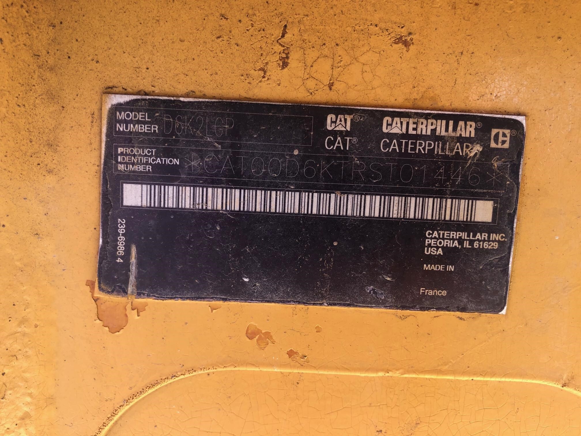 2015 Caterpillar D6K2 LGP