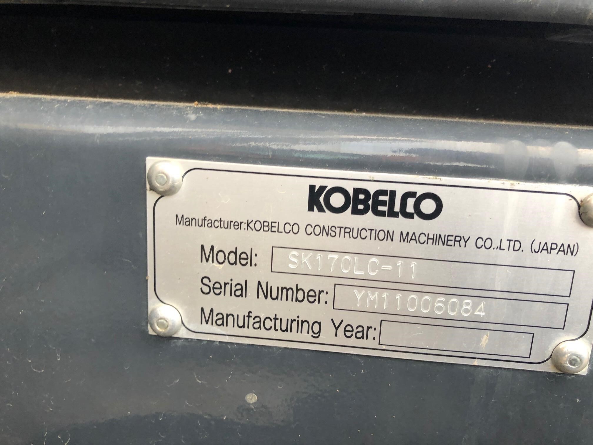 2022 Kobelco SK170 LC-11