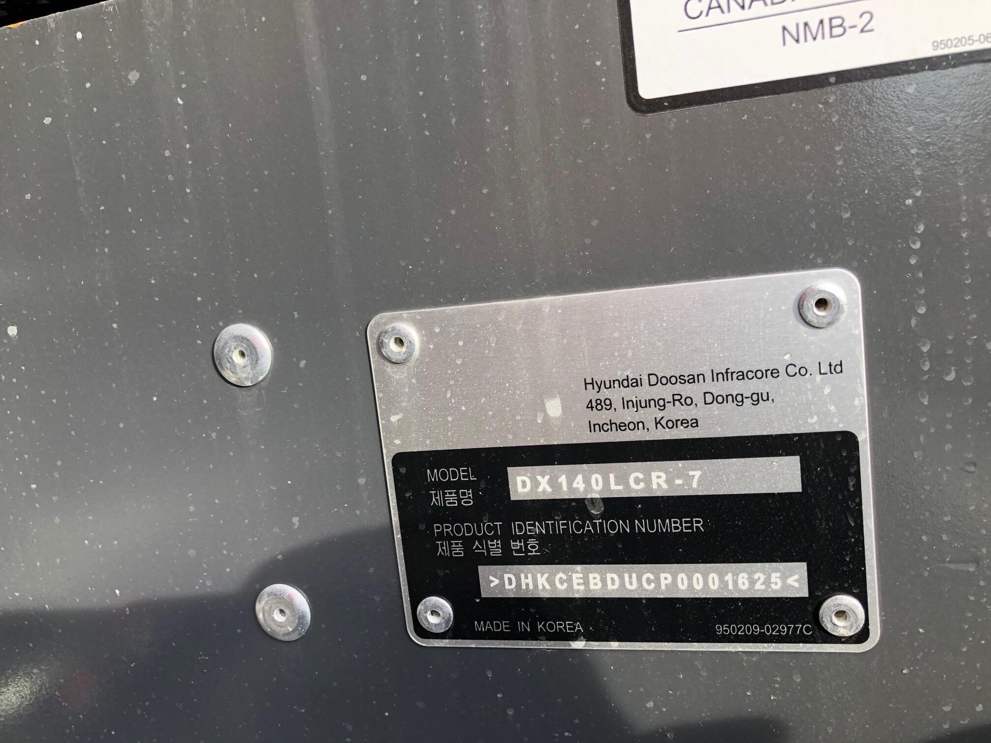 2024 Develon DX140LCR-7