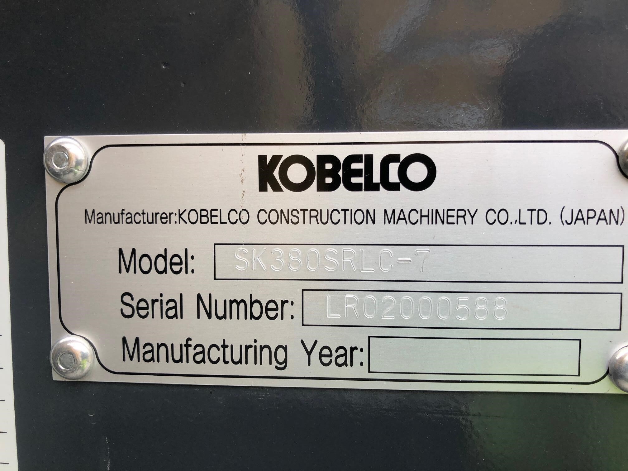2024 Kobelco SK380SR LC-7