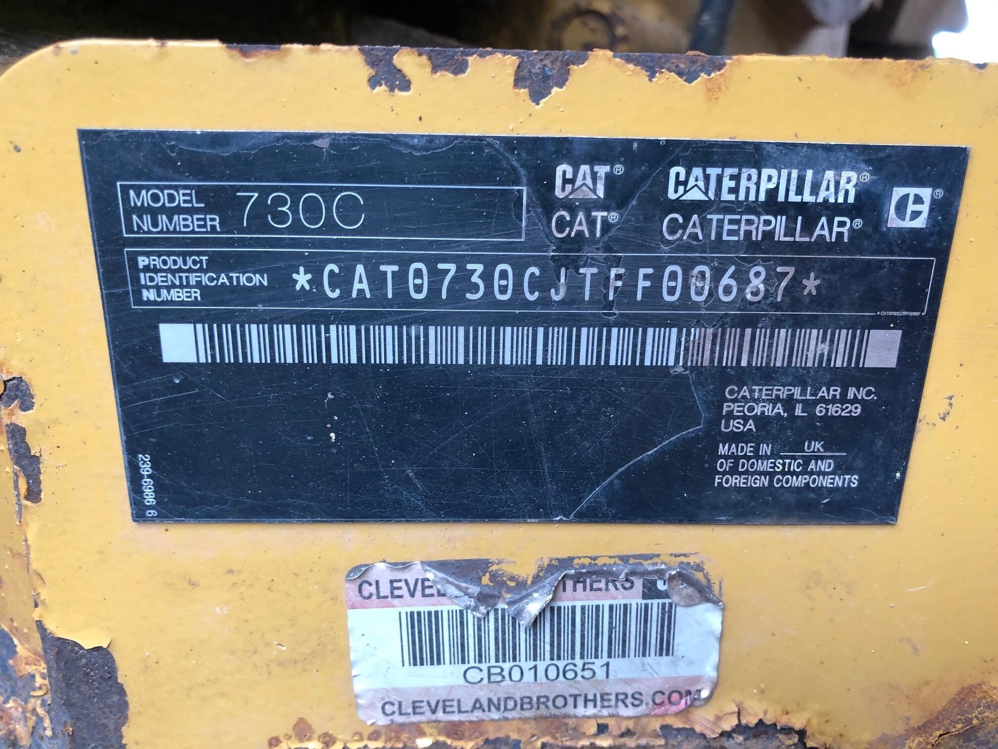 2015 Caterpillar 730C