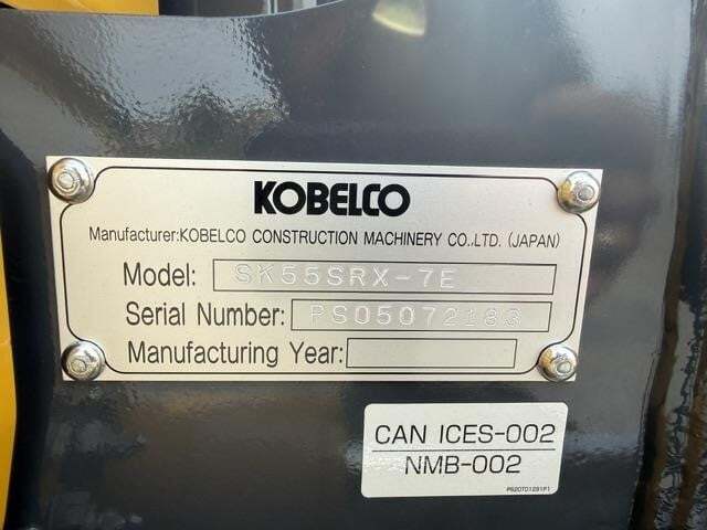 2026 Kobelco SK55SRX-7