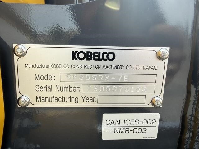 2026 Kobelco SK55SRX-7