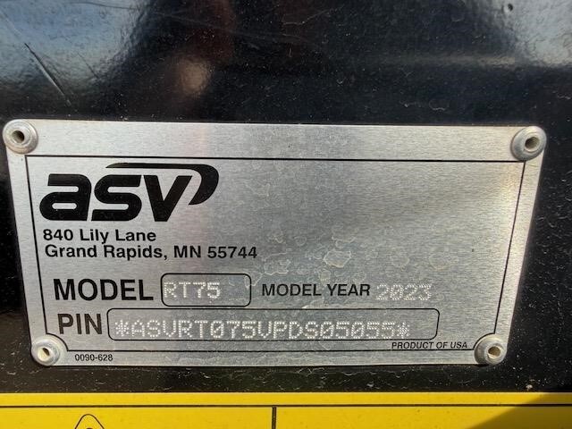 2023 ASV POSI-TRACK RT75 MAX