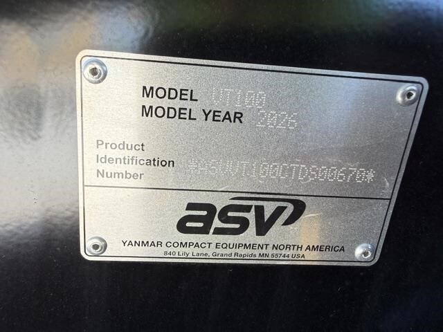 2026 ASV POSI-TRACK VT100 MAX