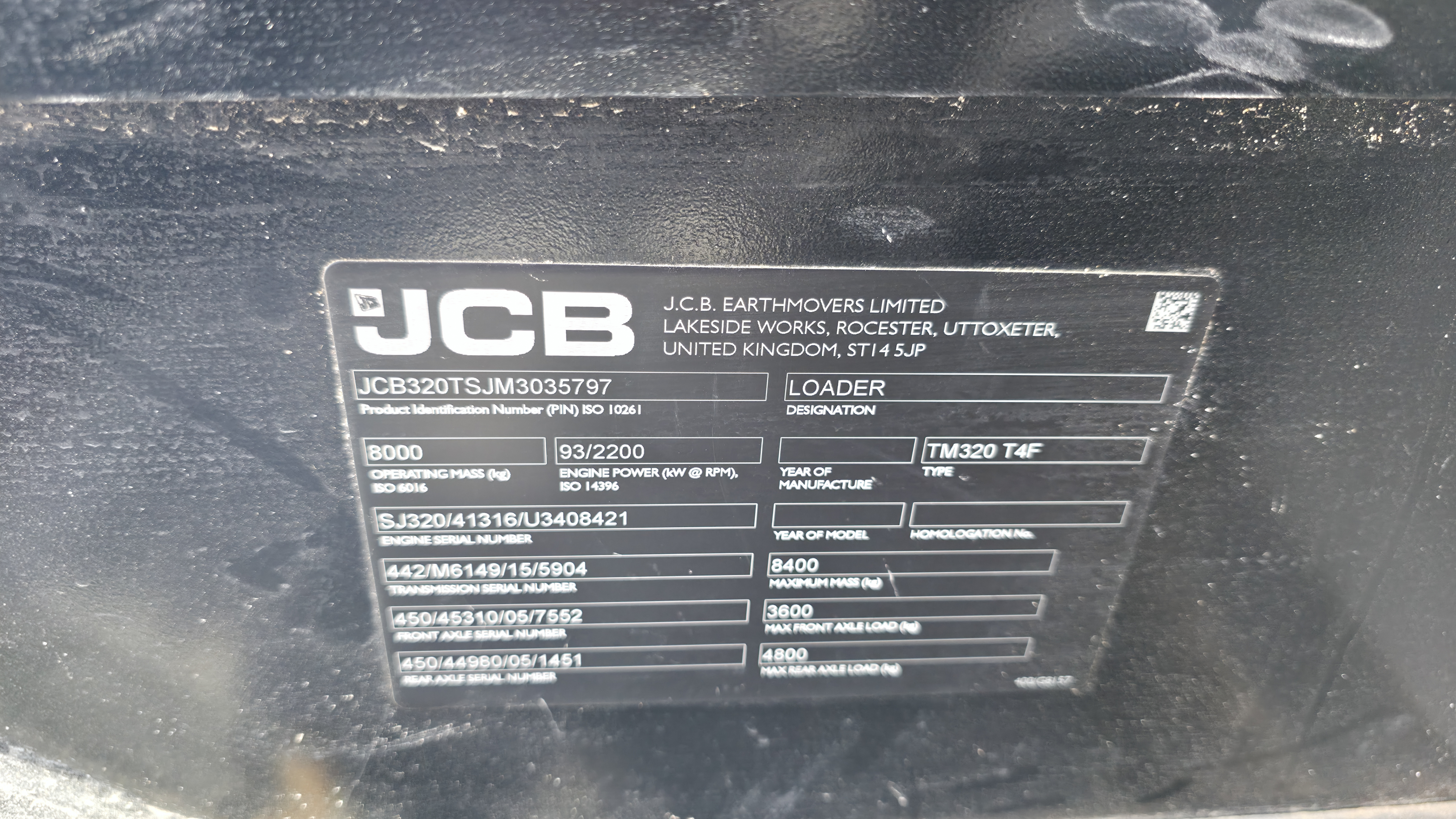 2022 JCB TM 320