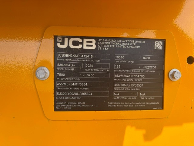 2024 JCB 536-95 AGRI