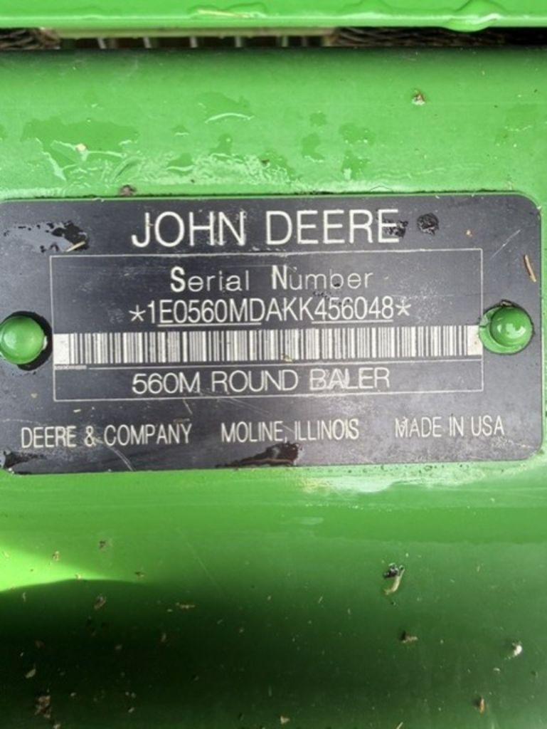 2021 John Deere ZERO SERIES ROUND BALERS 560M MEGAWIDE™ HC