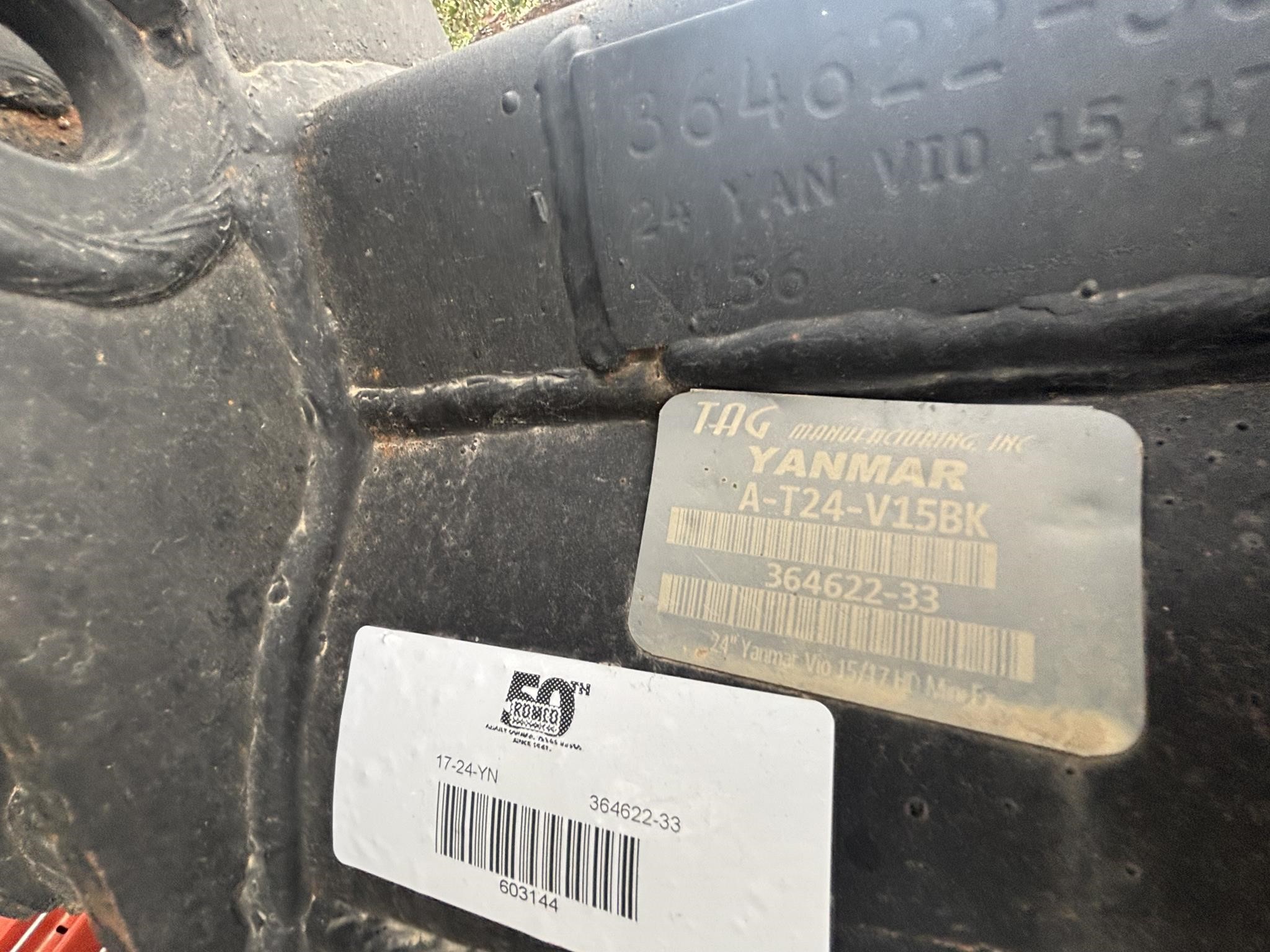 0 Yanmar 24 in. BUCKET - YANMAR VIO17 EXCAVATOR