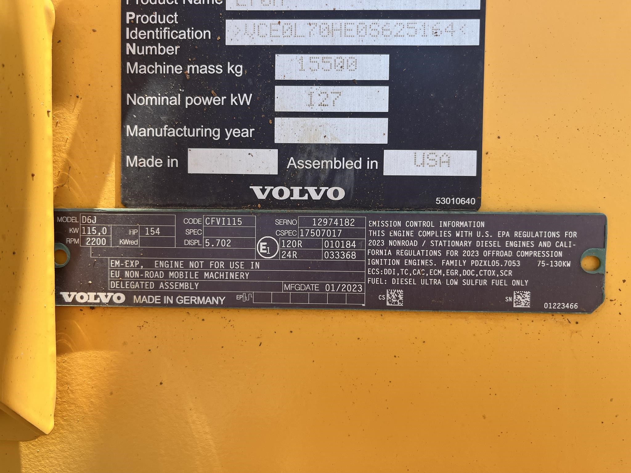 2023 Volvo L70H