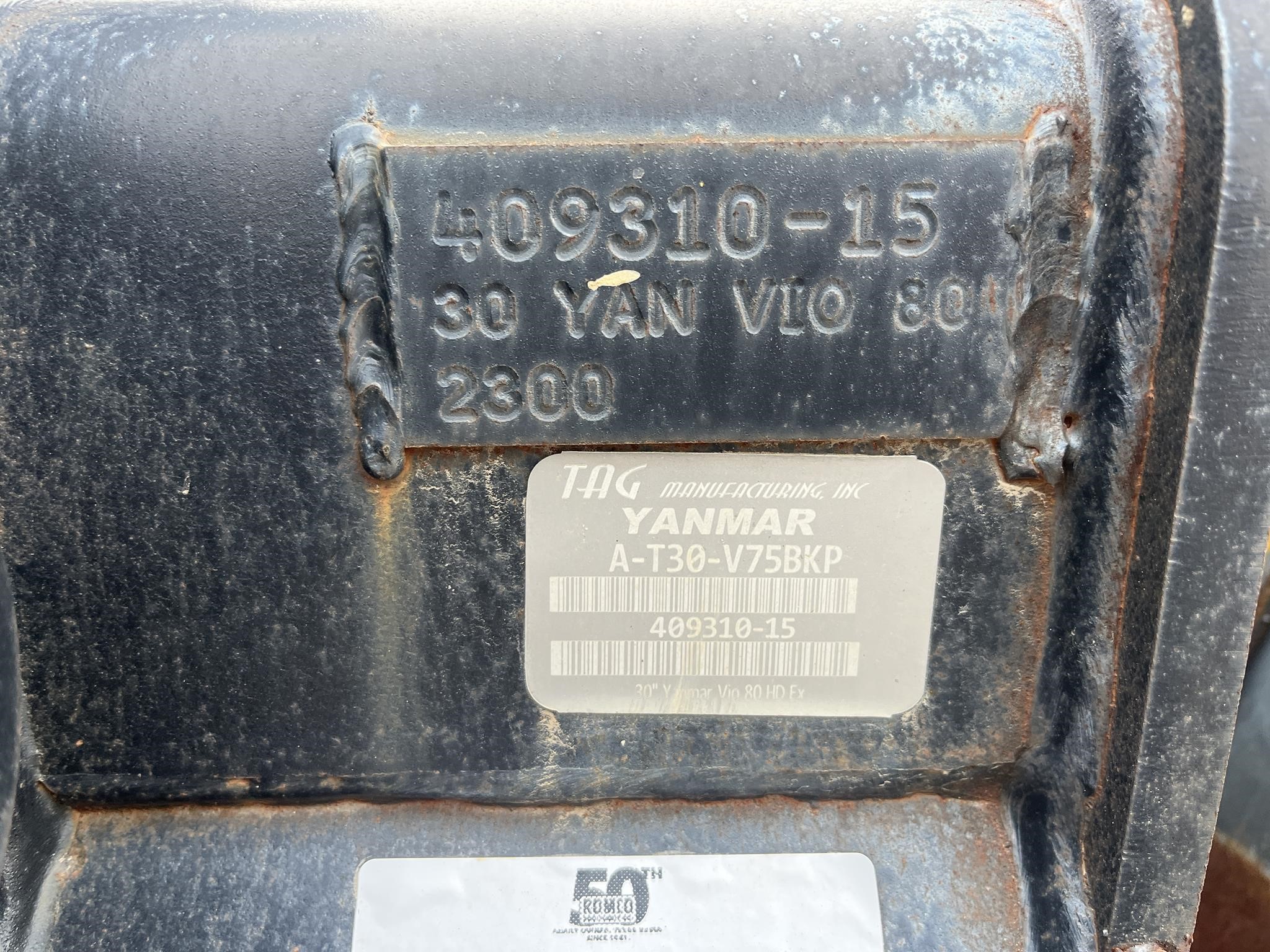 2023 Yanmar 30 in. FLAT BOTTOM BUCKET - YANMAR VIO80 EXCAVATOR