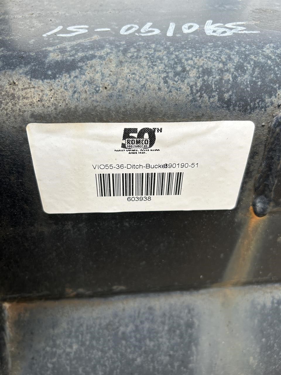 0 Yanmar 36 in. CLEAN-OUT BUCKET - YANMAR VIO55 EXCAVATOR