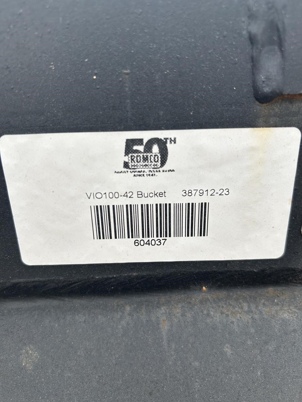 0 Yanmar 42 in. CLEAN-OUT BUCKET - YANMAR VIO100 EXCAVATOR