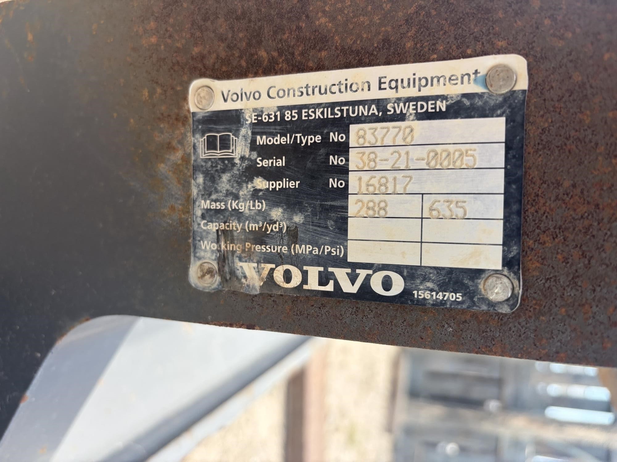 2022 Volvo QC FORKS L45HS WHEEL LOADER