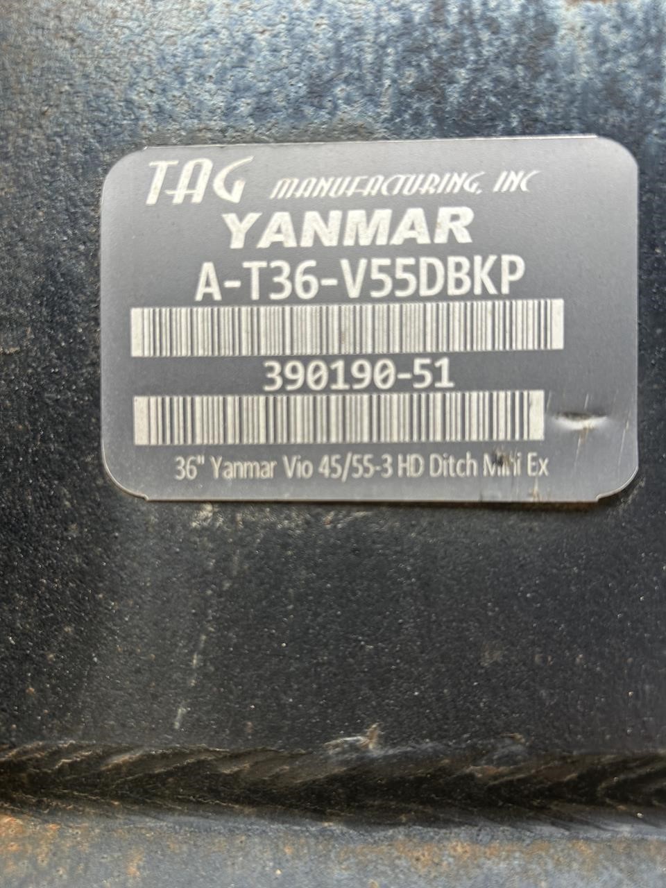 0 Yanmar 36 in. CLEAN-OUT BUCKET - YANMAR VIO55 EXCAVATOR