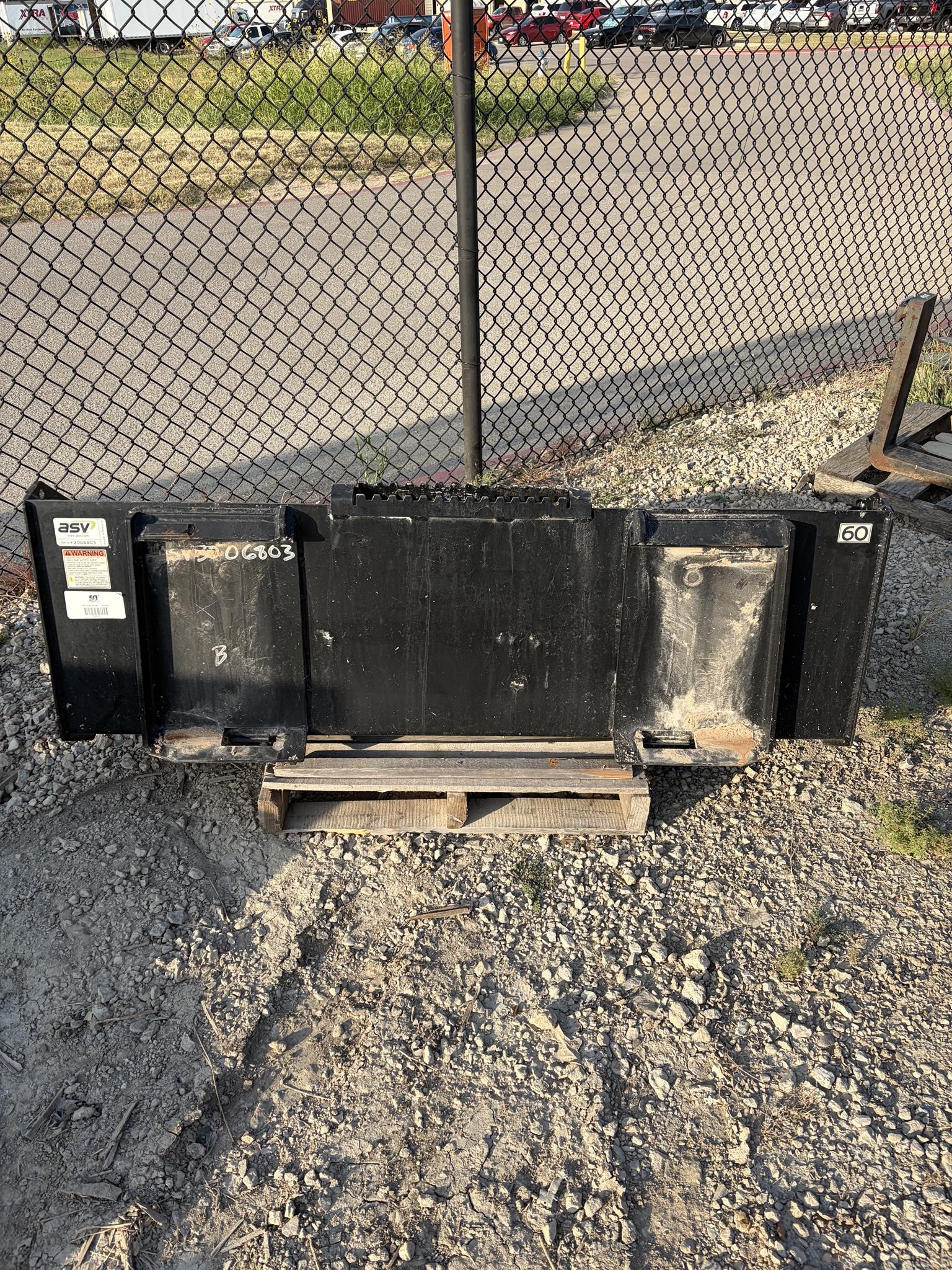 0 ASV ASV50 - 60 INCH SKID STEER BUCKET