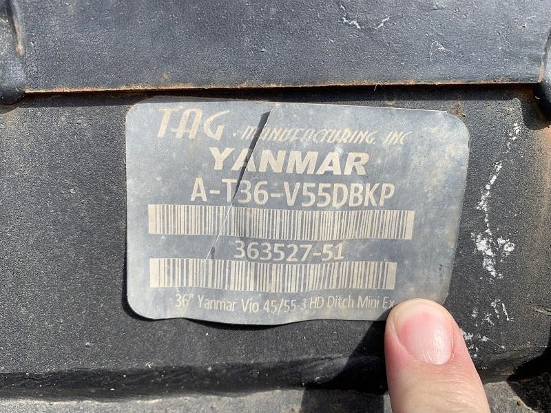 0 Yanmar 36 in. CLEAN-OUT BUCKET - YANMAR VIO55 EXCAVATOR