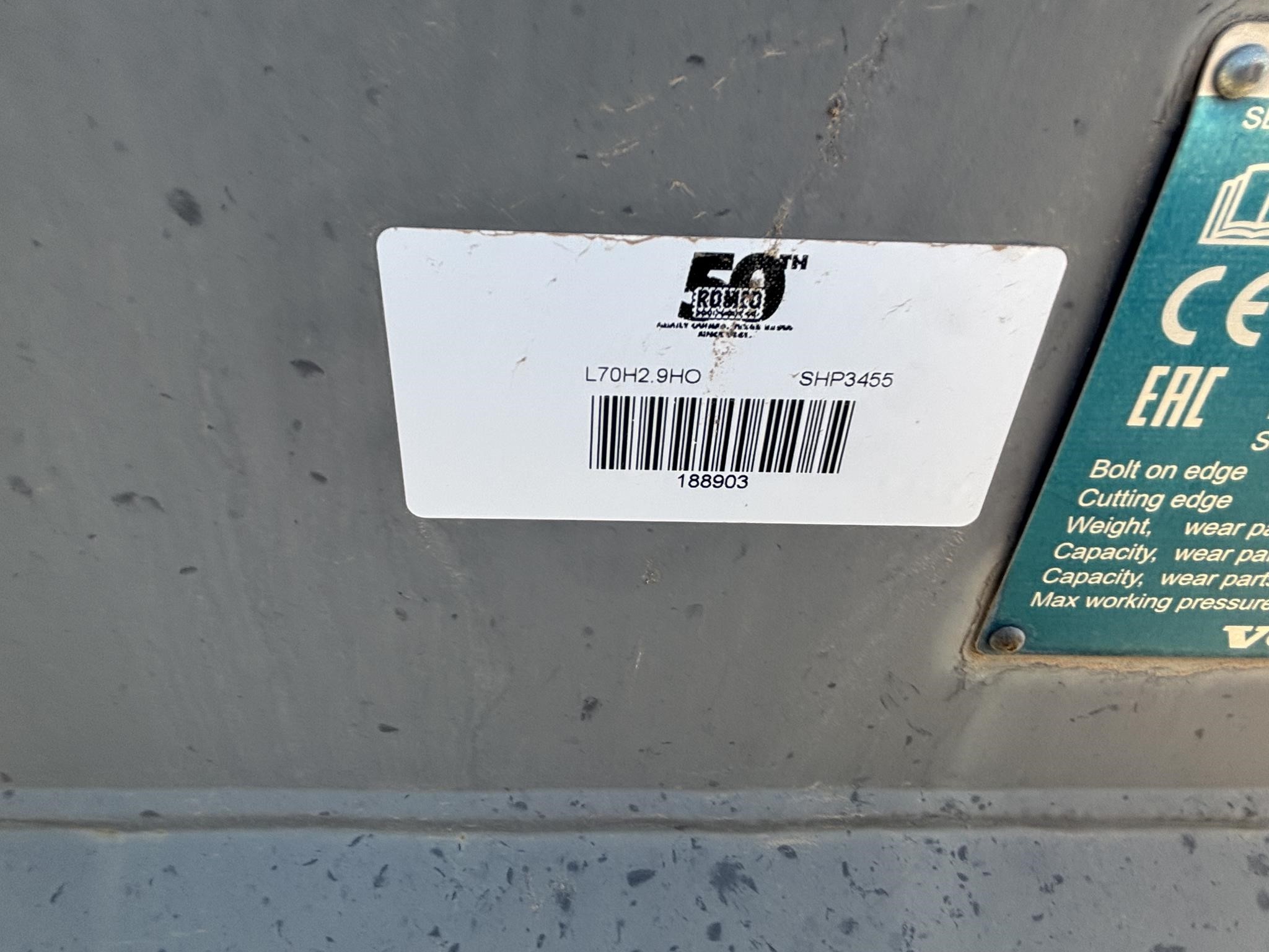 2020 Volvo 3 YD QC BUCKET - L70H