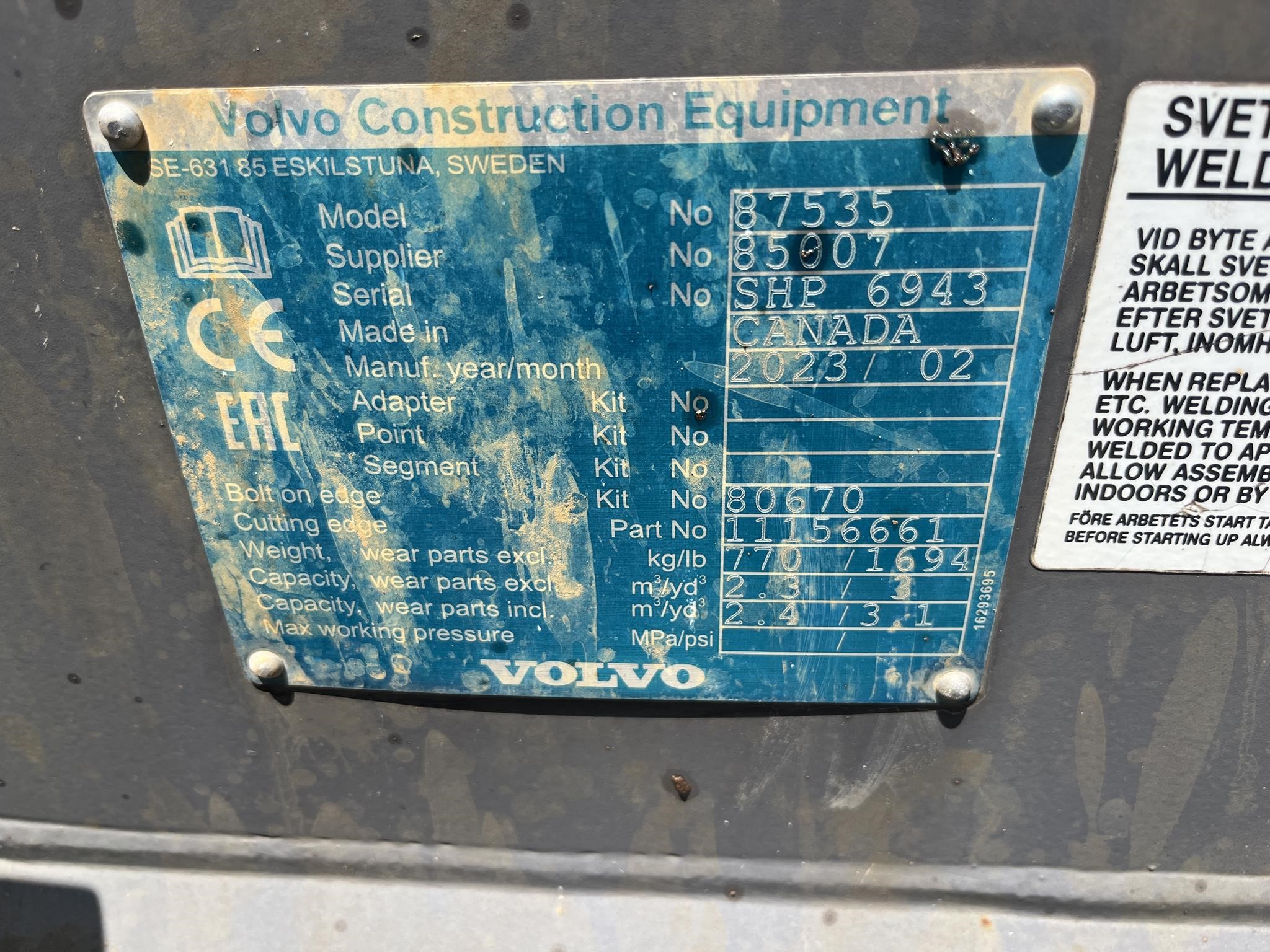 2023 Volvo L70H