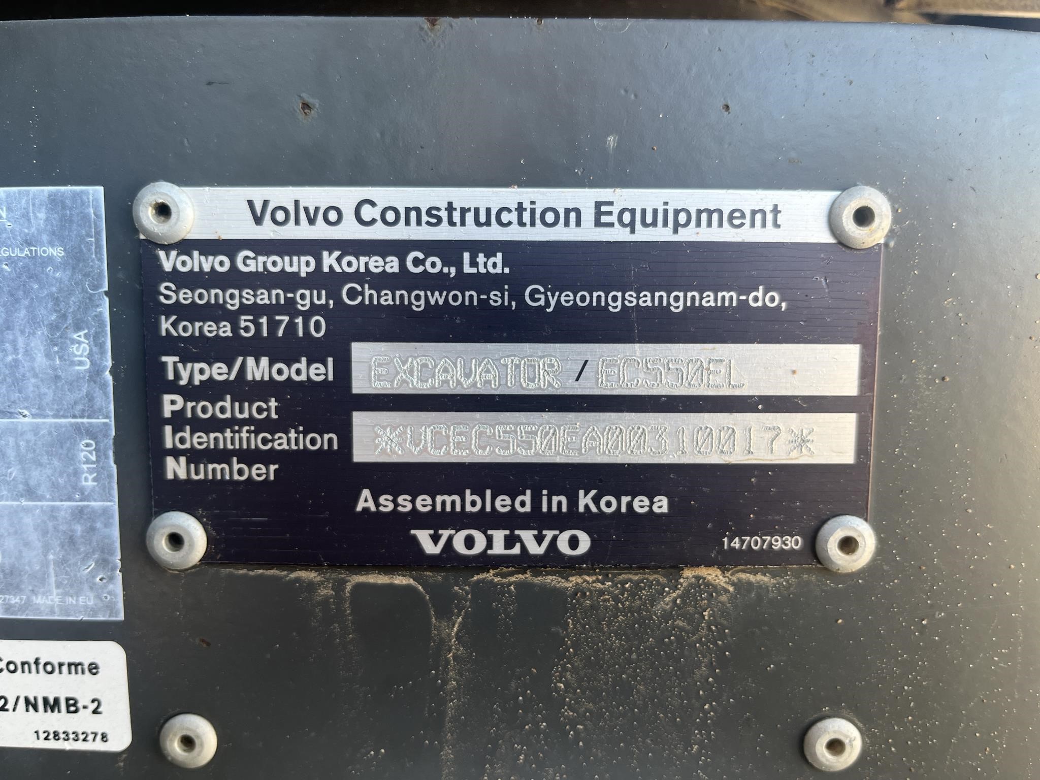 2021 Volvo EC550EL
