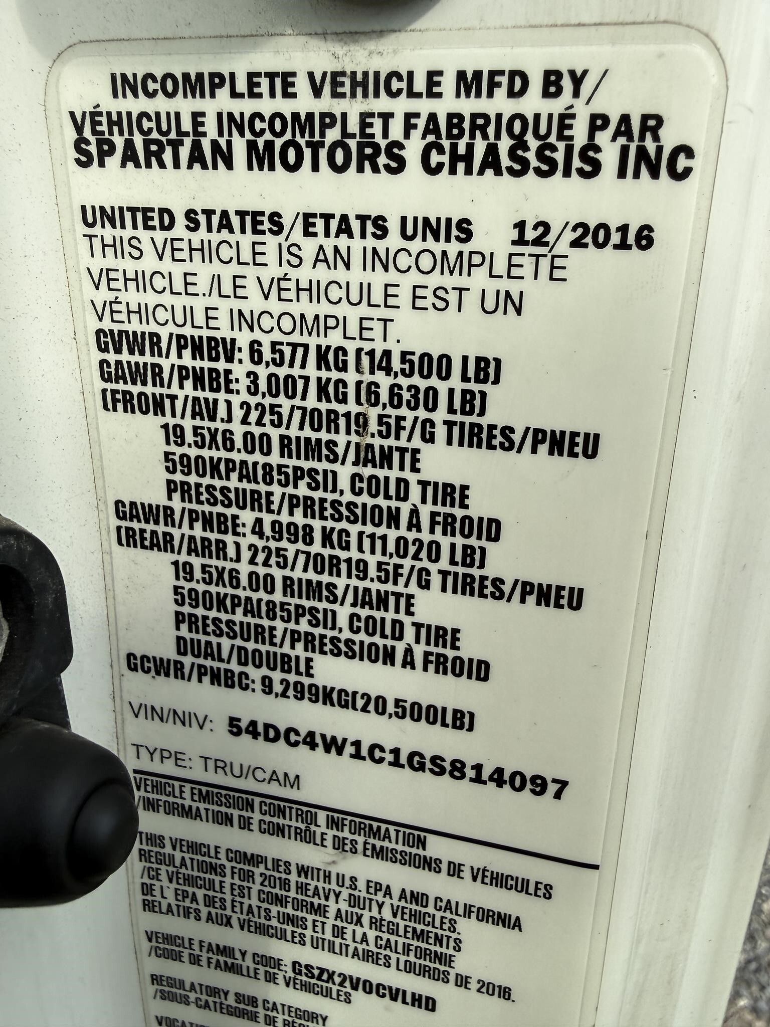 2016 Isuzu NPR HD