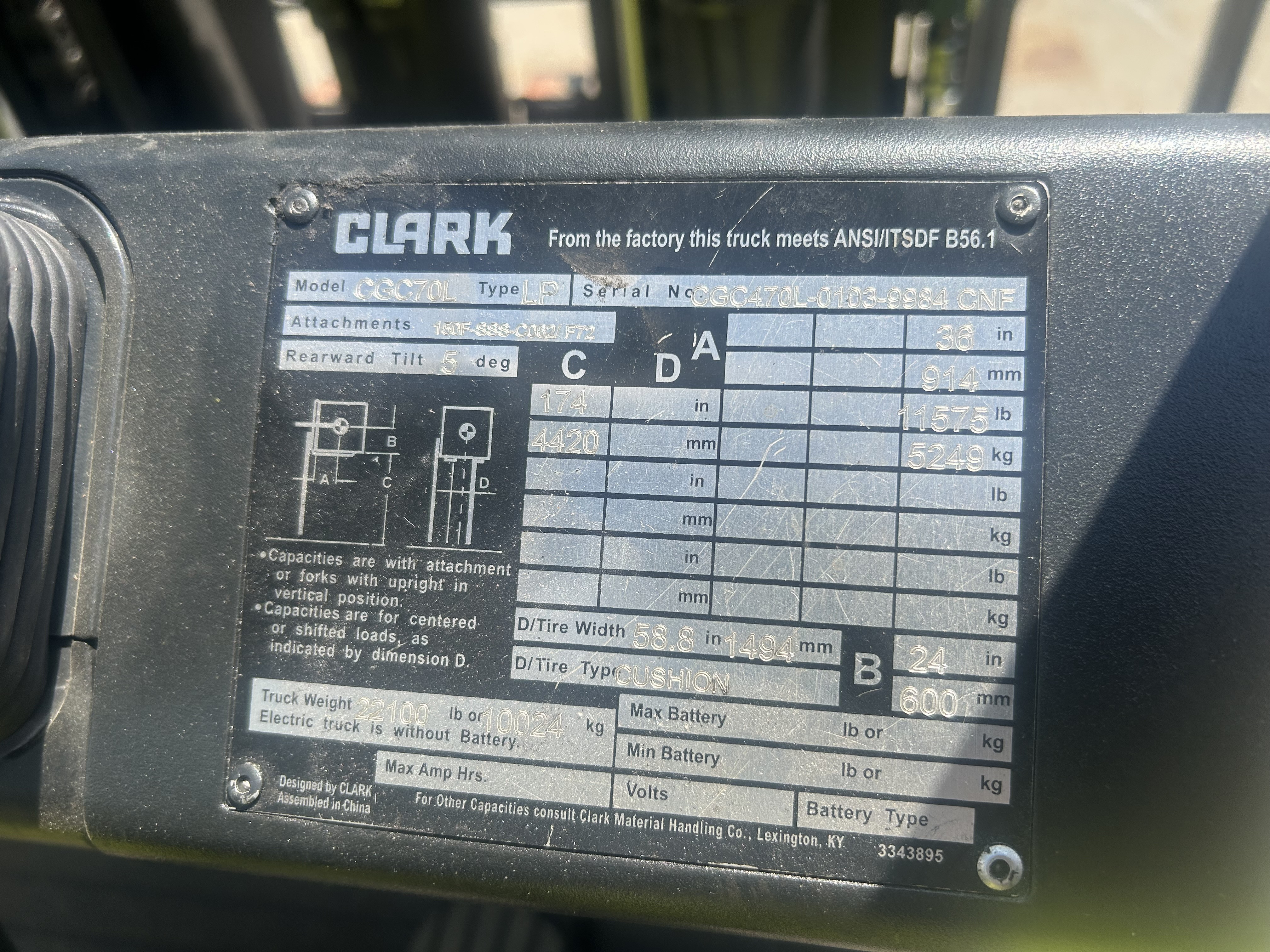 2020 Clark CGC70
