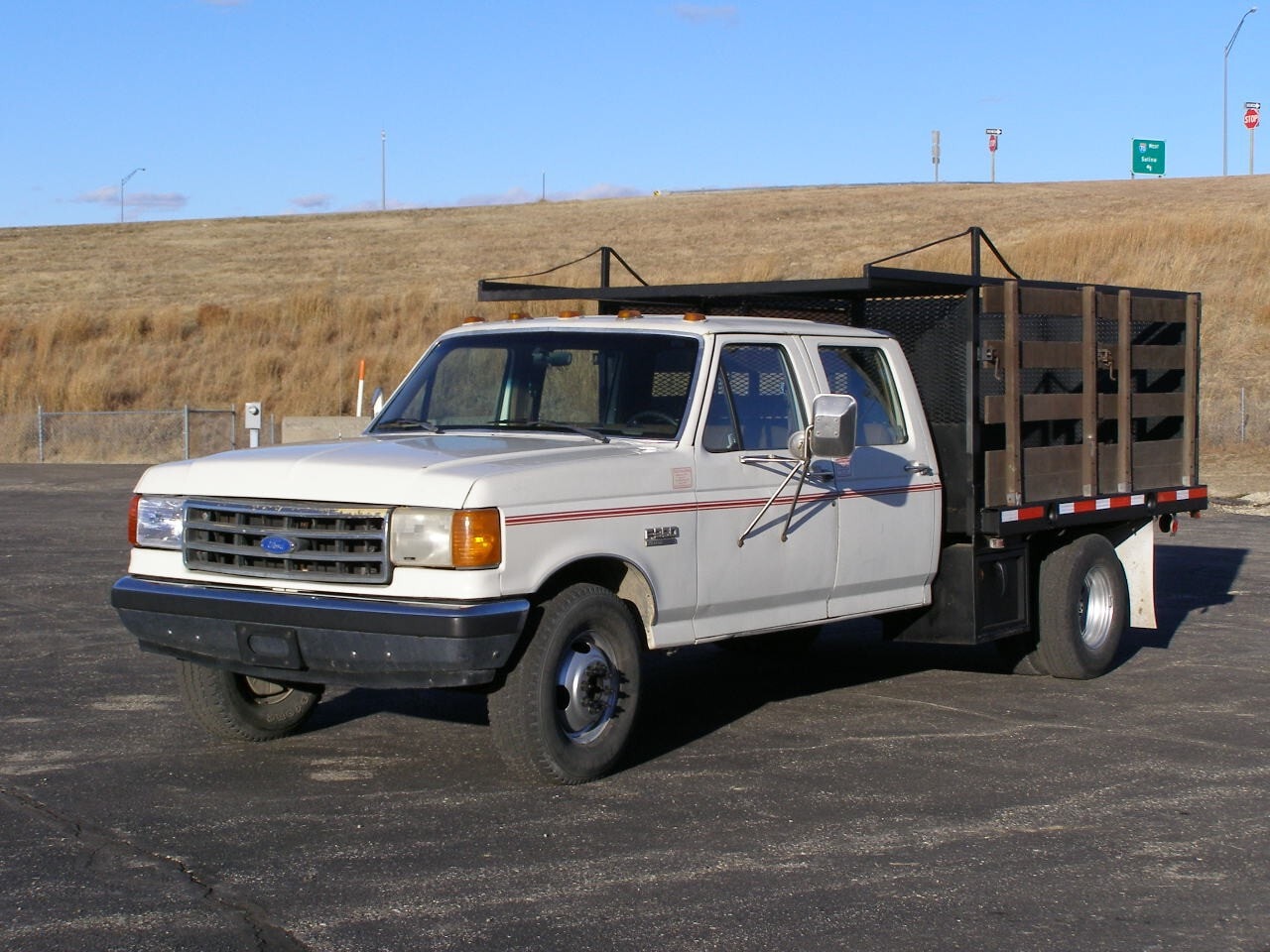 Used, 1990, Ford, F350, Flatbed Trucks