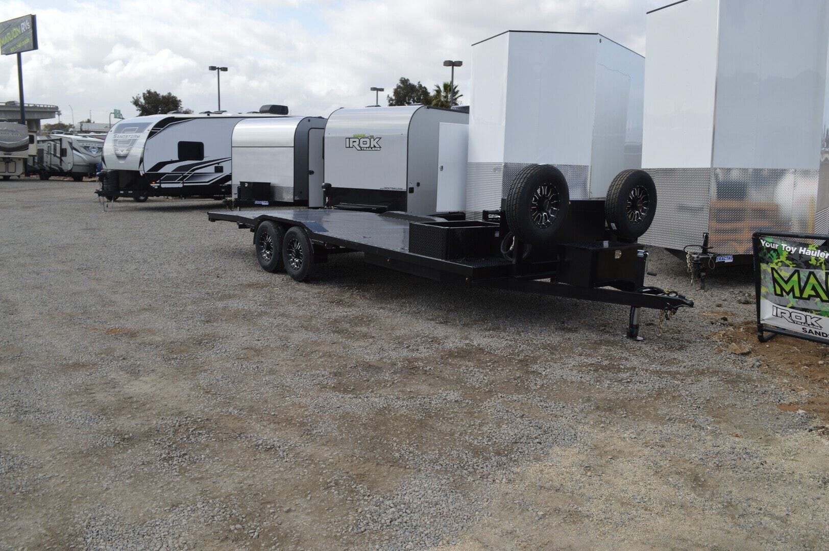 New, 2024, Fractal, 22' Flat Bed Race Hauler, Cargo Trailers