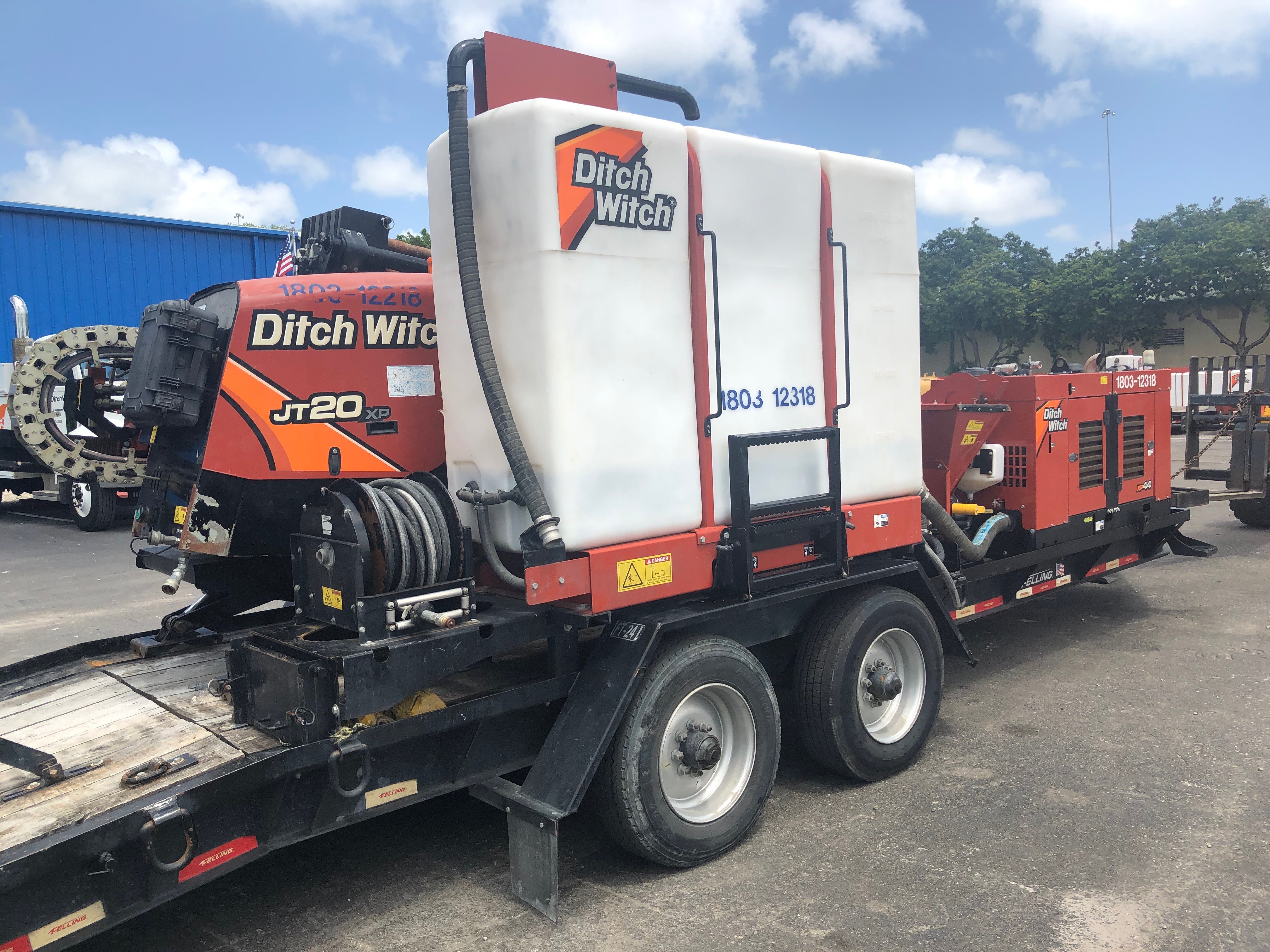 Used 2018 Ditch Witch JT20XP with Extended Warranty until 5.29.21, with 400' Hunting Pipe