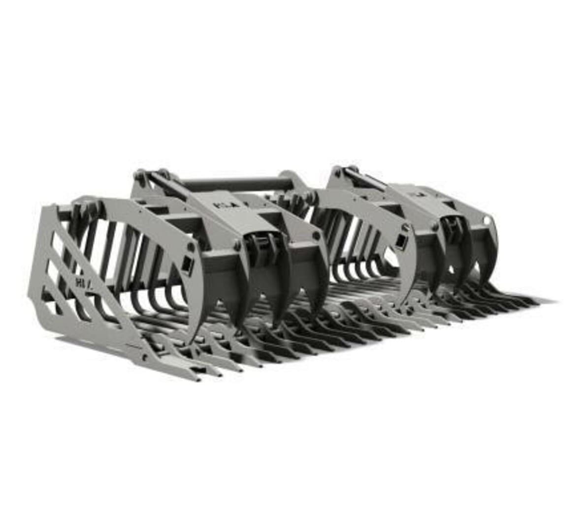 HLA Snow STD. DUTY STONE FORK / ROCK BUCKET WITH SPLIT GRAPPLE For Sale